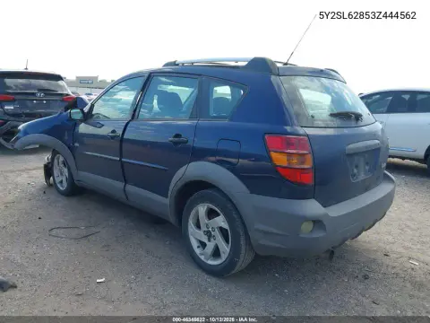 2003 Pontiac Vibe VIN 5Y2SL62853Z444562 фото 3
