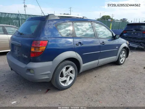 2003 Pontiac Vibe VIN 5Y2SL62853Z444562 фото 4