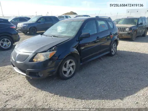 2007 Pontiac Vibe VIN 5Y2SL65847Z419136 фото 3