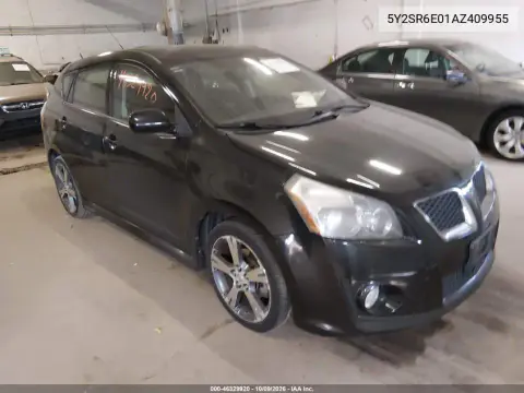 5Y2SR6E01AZ409955 — 2010 Pontiac VIBE, Естественный износ, фото до ремонта
