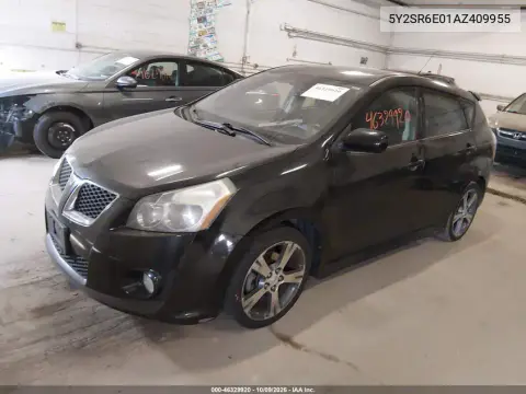 2010 Pontiac Vibe Gt VIN 5Y2SR6E01AZ409955 фото 2