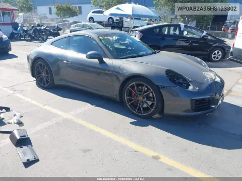 WP0AB2A95HS123302 — 2017 Porsche 911, Передняя часть, фото до ремонта