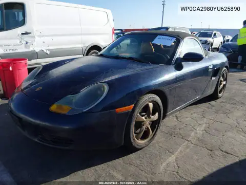 WP0CA2980YU625890 — 2000 Porsche Boxster, фото 2 с аукциона IAAI 15.10.2026, Естественный износ