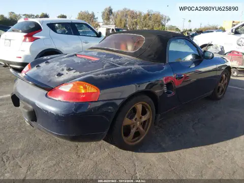 WP0CA2980YU625890 — 2000 Porsche Boxster, фото 4 с аукциона IAAI 15.10.2026, Естественный износ