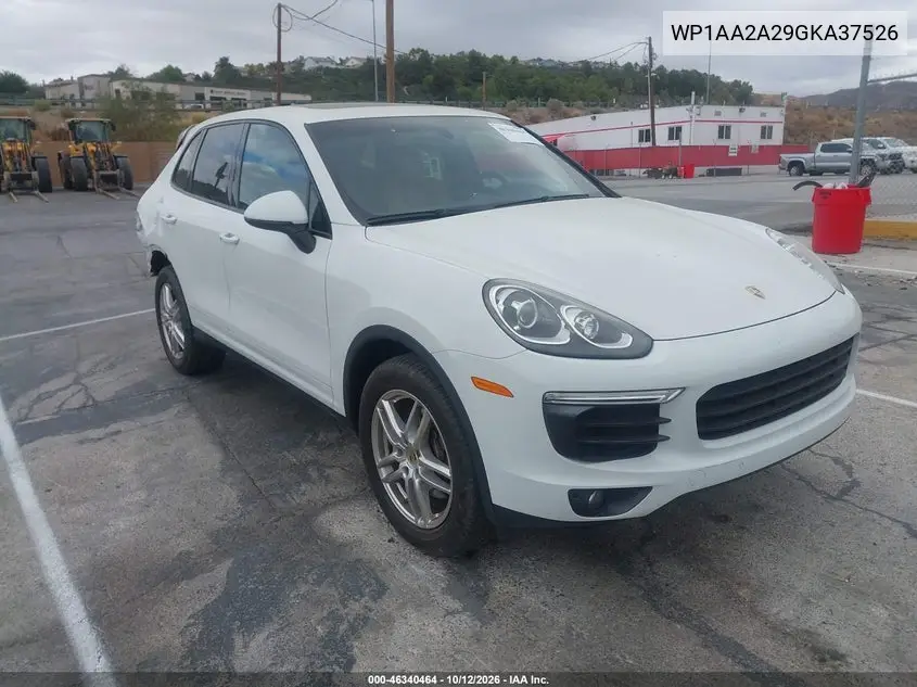 2016 Porsche Cayenne VIN WP1AA2A29GKA37526 фото 2