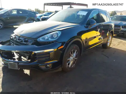 WP1AA2A26GLA03747 — 2016 Porsche Cayenne, фото 3 с аукциона IAAI, Передняя часть