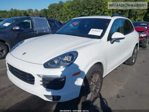 2017 Porsche Cayenne Platinum Edition VIN WP1AA2A25HKA80651 фото 3