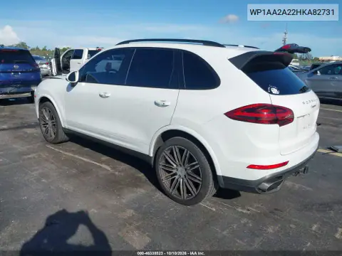 2017 Porsche Cayenne Platinum Edition VIN WP1AA2A22HKA82731 фото 4