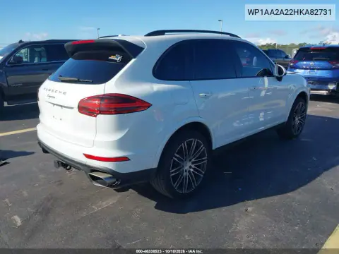 2017 Porsche Cayenne Platinum Edition VIN WP1AA2A22HKA82731 фото 5