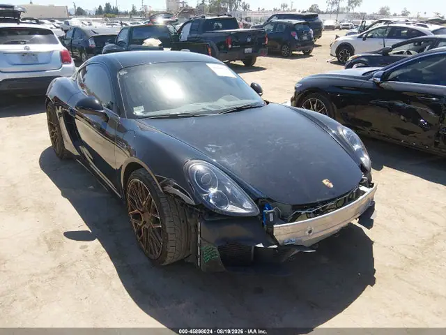 WP0AB2A8XEK191422 — 2014 Porsche Cayman S, Передняя часть (Front End), фото до ремонта