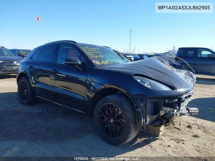 2018 Porsche Macan Gts VIN WP1AG2A53JLB62905 фото 1