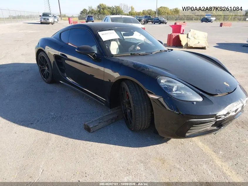 2019 Porsche 718 Cayman VIN WP0AA2A87KS261084 фото 2