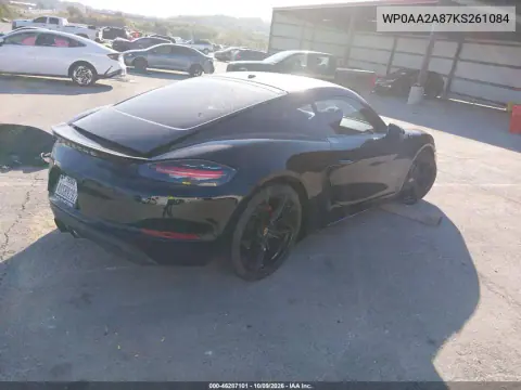 2019 Porsche 718 Cayman VIN WP0AA2A87KS261084 фото 5