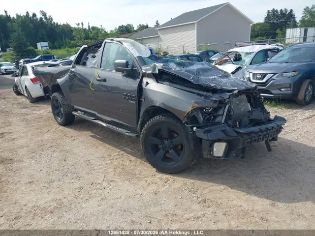 1C6RR7KT0KS578725 — 2019 RAM 1500 Classic Tradesman, Roll Over, фото до ремонта