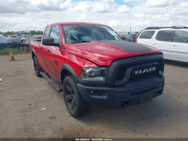 1C6RR7GG1LS115120 — 2020 RAM 1500 Classic Warlock 4X4 6'4 Box, Передняя часть слева (Left Front), фото до ремонта
