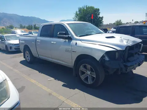 1C6RR7UT6GS342133 — 2016 RAM 1500 Sport, Передняя часть (Front End), фото до ремонта