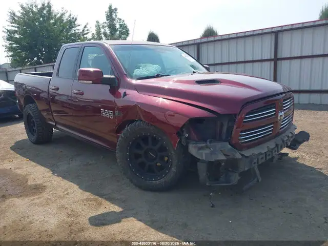 1C6RR7HT6GS313032 — 2016 RAM 1500 Sport, Передняя и задняя части (Front & Rear), фото до ремонта