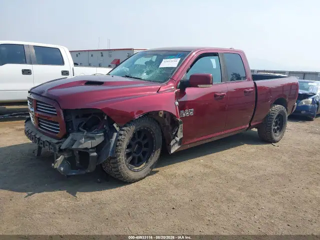 1C6RR7HT6GS313032 — 2016 RAM 1500 Sport, фото 2 с аукциона IAAI 06.10.2026, Передняя и задняя части