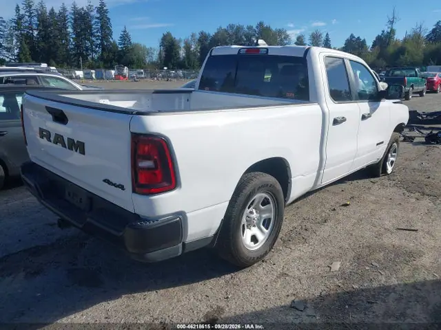 1C6RRFCG7SN547689 — 2025 RAM 1500 Tradesman 4X4 6'4 Box, фото 4 с аукциона IAAI 30.09.2026, Передняя часть