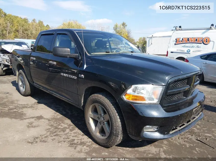 1C6RD7KT1CS223515 — 2012 RAM 1500, фото 2 с аукциона IAAI, Передний левый