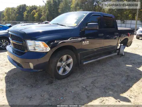 1C6RR6KG1ES480658 — 2014 RAM 1500, фото 3 с аукциона IAAI, Сзади слева