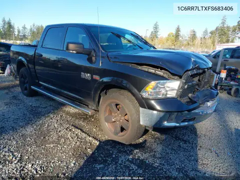 1C6RR7LTXFS683406 — 2015 RAM 1500, Передняя часть, фото до ремонта