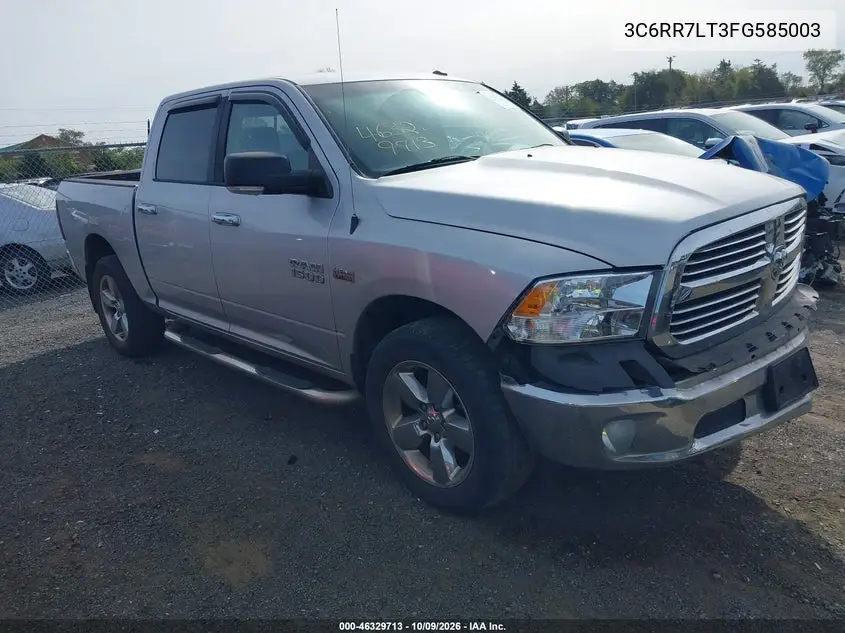 2015 Ram 1500 Big Horn VIN 3C6RR7LT3FG585003 фото 2