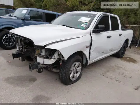 3C6RR6KTXFG604299 — 2015 RAM 1500, фото 2 с аукциона IAAI, Естественный износ