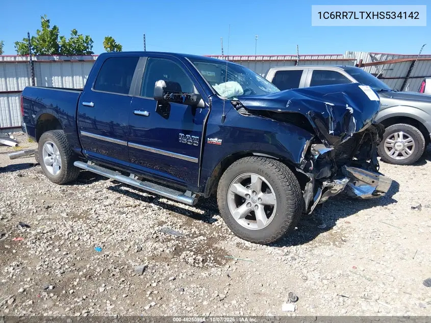 2017 Ram 1500 Big Horn 4X4 5'7 Box VIN 1C6RR7LTXHS534142 фото 1