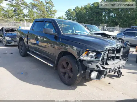 1C6RR7KG0HS539581 — 2017 RAM 1500, Передняя часть, фото до ремонта