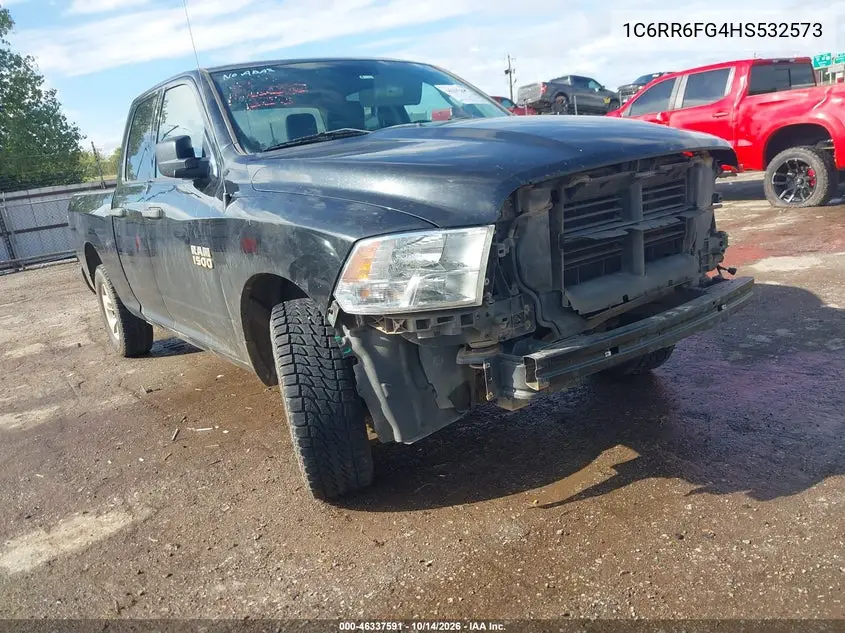 1C6RR6FG4HS532573 — 2017 RAM 1500, фото 2 с аукциона IAAI, Задняя часть
