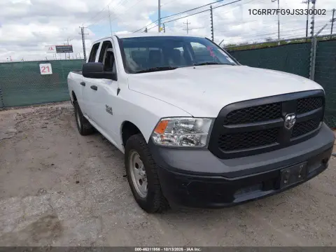 1C6RR7FG9JS330002 — 2018 RAM 1500, Возвращение во владение, фото до ремонта