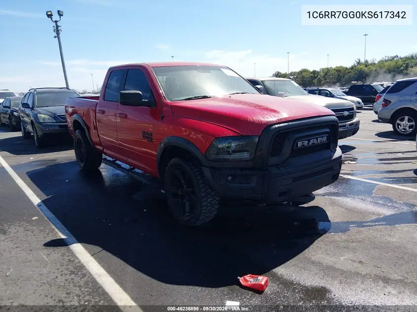 2019 Ram 1500 Classic Warlock 4X4 6'4 Box VIN 1C6RR7GG0KS617342 фото 2