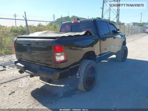 2019 Ram 1500 Big Horn/Lone Star 4X4 5'7 Box VIN 1C6SRFFT7KN695870 фото 5