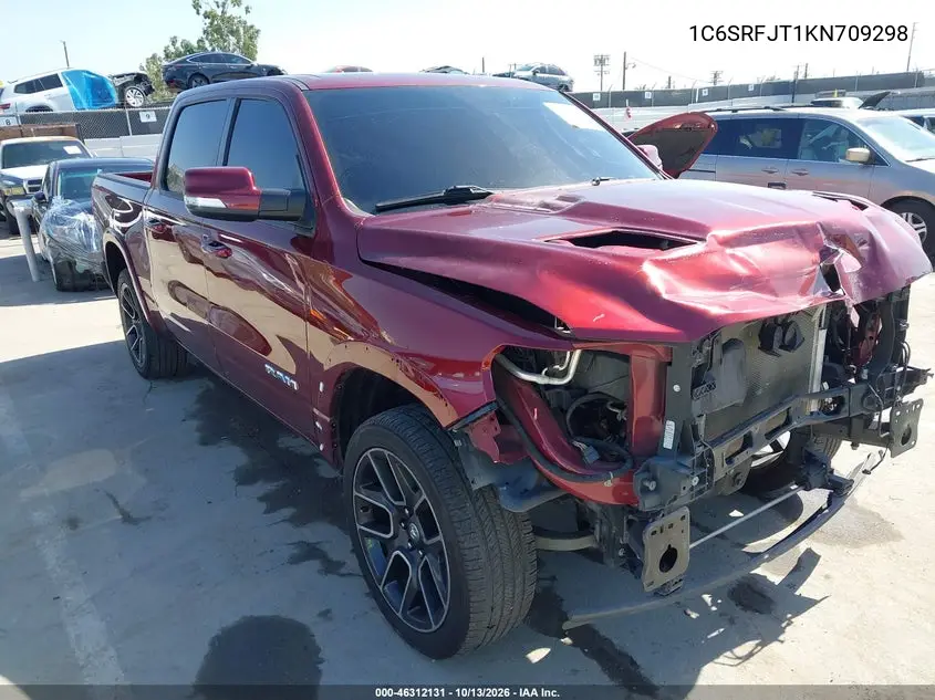 2019 Ram 1500 Laramie 4X4 5'7 Box VIN 1C6SRFJT1KN709298 фото 2