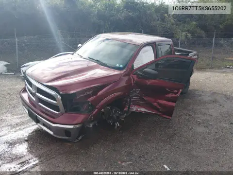 2019 Ram 1500 Classic Slt 4X4 6'4 Box VIN 1C6RR7TT5KS655202 фото 2