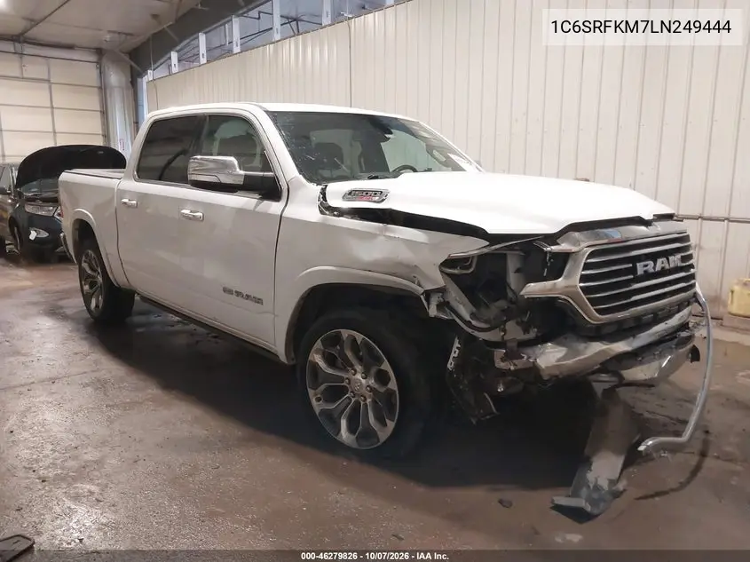 2020 Ram 1500 Laramie Longhorn 4X4 5'7 Box VIN 1C6SRFKM7LN249444 фото 1