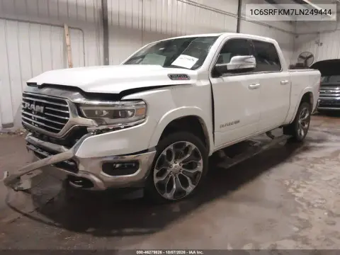 2020 Ram 1500 Laramie Longhorn 4X4 5'7 Box VIN 1C6SRFKM7LN249444 фото 2