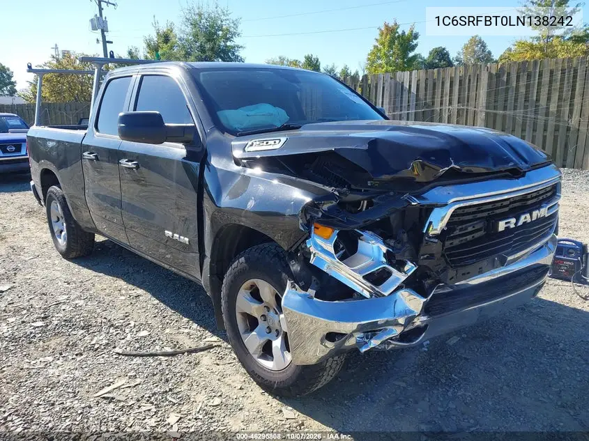 2020 Ram 1500 Big Horn 4X4 6'4 Box VIN 1C6SRFBT0LN138242 фото 1