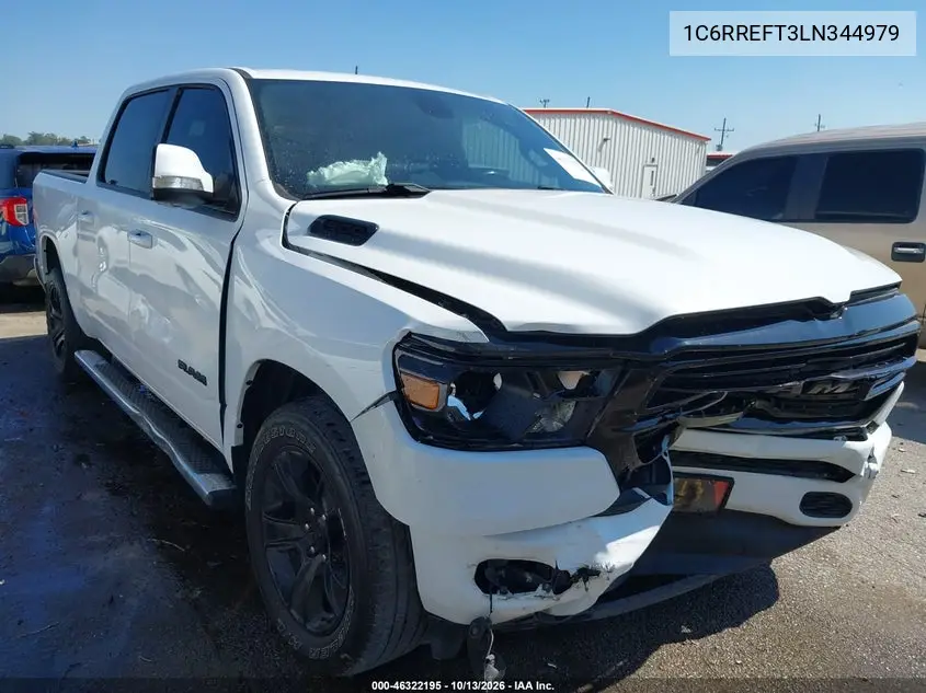 1C6RREFT3LN344979 — 2020 RAM 1500, фото 2 с аукциона IAAI, Передняя часть