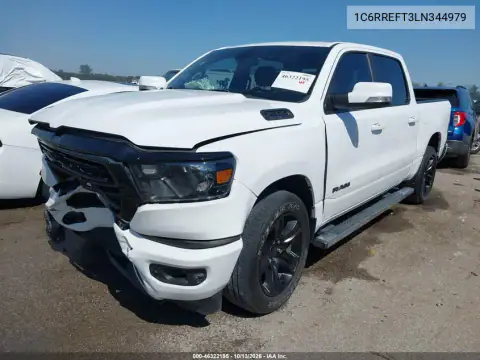 1C6RREFT3LN344979 — 2020 RAM 1500, фото 3 с аукциона IAAI, Передняя часть
