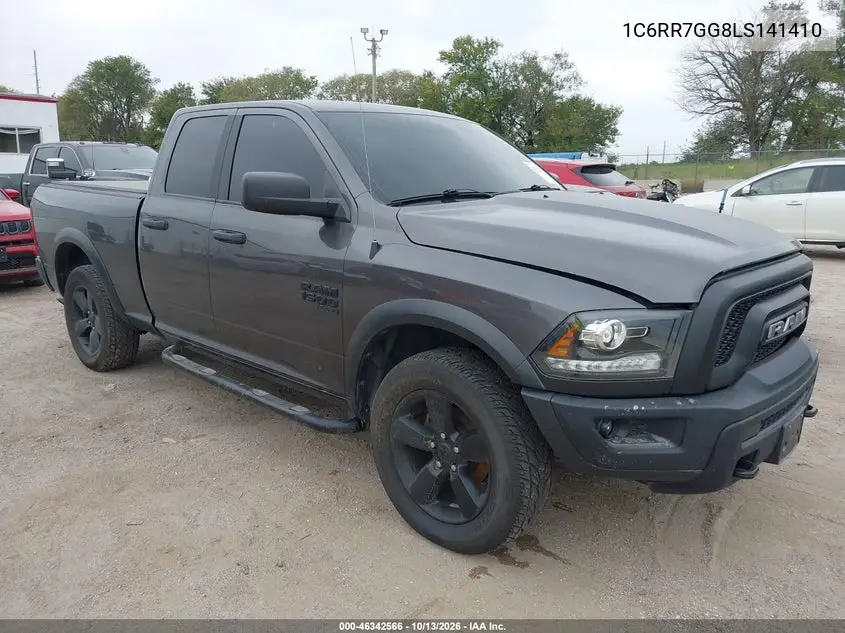 1C6RR7GG8LS141410 RAM 1500 2020 — повреждение Подтопление, фото до ремонта
