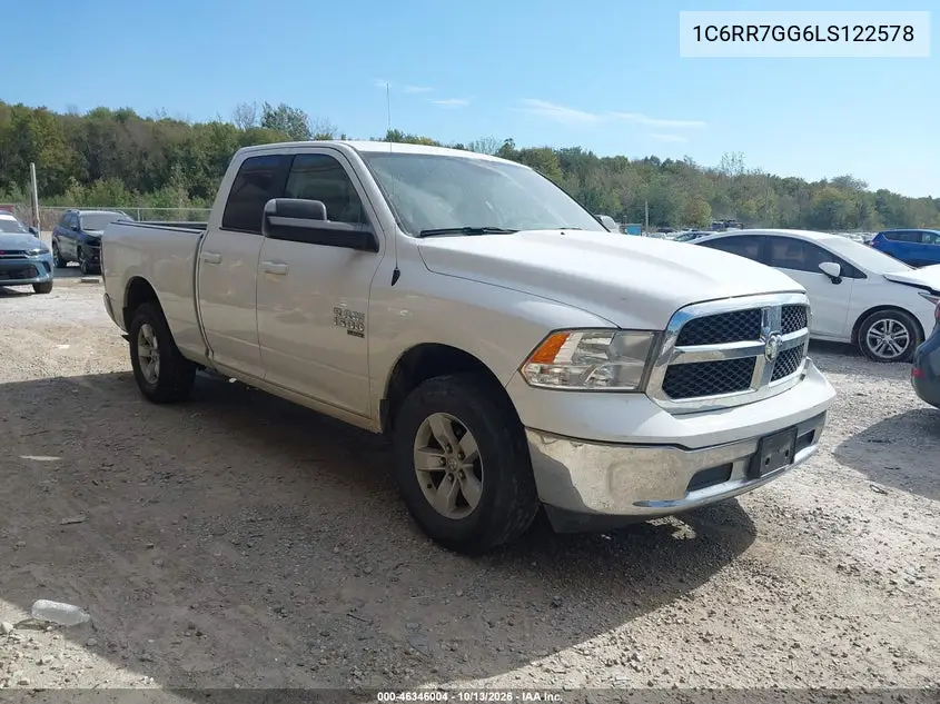 1C6RR7GG6LS122578 — 2020 RAM 1500, фото 2 с аукциона IAAI, Задняя часть