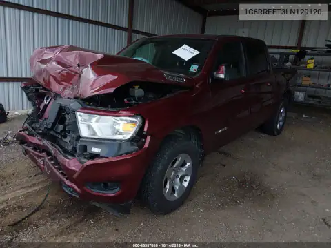 1C6RREFT3LN129120 — 2020 RAM 1500, фото 3 с аукциона IAAI, Передняя часть