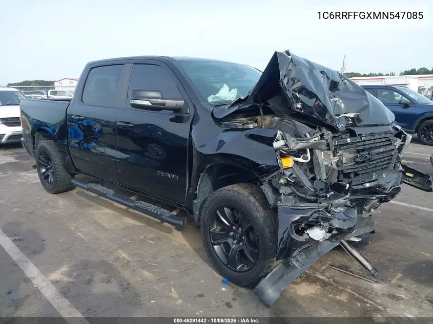 2021 Ram 1500 Big Horn 4X4 5'7 Box VIN 1C6RRFFGXMN547085 фото 1