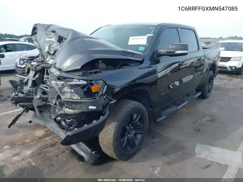 2021 Ram 1500 Big Horn 4X4 5'7 Box VIN 1C6RRFFGXMN547085 фото 2