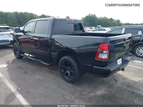 2021 Ram 1500 Big Horn 4X4 5'7 Box VIN 1C6RRFFGXMN547085 фото 3