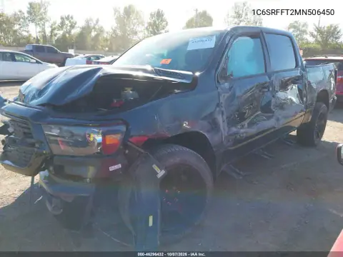 2021 Ram 1500 Big Horn 4X4 5'7 Box VIN 1C6SRFFT2MN506450 фото 2