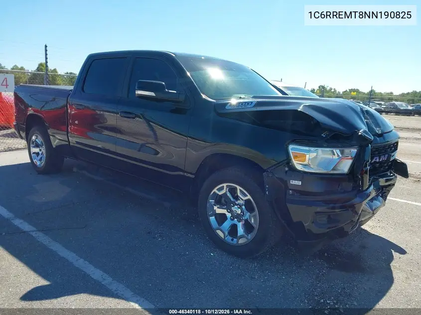 2022 Ram 1500 Big Horn 4X2 6'4 Box VIN 1C6RREMT8NN190825 фото 2
