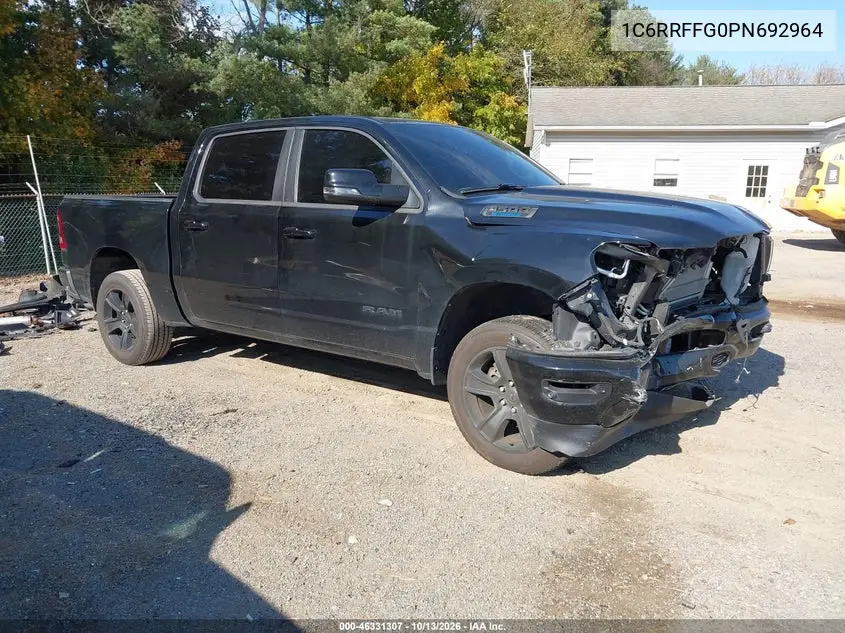 1C6RRFFG0PN692964 — 2023 RAM 1500, фото 2 с аукциона IAAI, Передняя часть